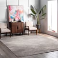 5' × 8' Minimalist Gray Rectangle Area Rug