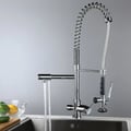 Modern Kitchen Mixer Tap with Sprayer Brass Pull Out Faucets Chrome Monobloc 3-in-1