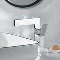 Chrome Ultra-Thin Single Handle Waterfall Bathroom Vessel Sink Faucet Solid Brass 1-Hole