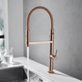 Rose Gold Monobloc High Arc Magnetic Kitchen Mixer Tap Dual-function Spray