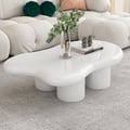 39" Irregular Cloud-Shaped Abstract Coffee Table