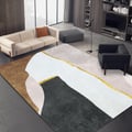 Modern Abstract Geometric Faux Cashmere Indoor Area Rug 5' x 8' Living Room Bedroom