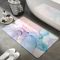 400mm x 600mm Modern Non-Slip Soft Rectangle Bath Mat Geometric Abstract Bathroom Rug