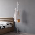 Minimalist Clear Tree Coat Rack Stand Acrylic Coat Hanger Stand with 8 Hooks