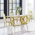 78.7" Affordable Luxury Modern Rectangle Sintered Stone Dining Table Seats 6-8 People