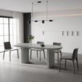 78.7" Modern Oval Wood Dining Table Seats 6-8 People
