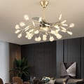 37" Firefly Ceiling Fans with 42-Lights 6-Speed Reversible with Remote Control Decor