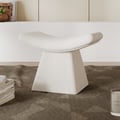 Boucle Curve Ottoman Unique Footstool