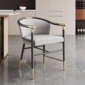 Craines Series Modern Dining Chairs with Velvet Upholstery Gray