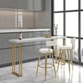 Affordable Luxury Modern Velvet Bar Stools with Upholstery White
