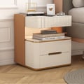 Vailora Modern Smart Nightstand with Wireless Charger & Sensor Light Bluetooth Speakers