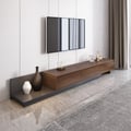 Fero Walnut Extendable TV Stand with 3 Drawers(79"-142")