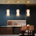 Glam Crystal Island Pendant Light in Gold Led Mini Chandelier for Kitchen Dining room