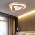 Nordic Oak Wood Flush Mount LED Irregular Shape Ceiling Light