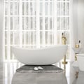 1785mm Contemporary Oval Freestanding Stone Resin Soaking Bath in Matte White