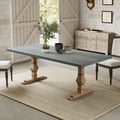 70.9" Farmhouse Style Rectangle Wood Dining Table Seats 6-8 People