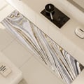 2'X 8' Luxury abstract Runner Washable Rug with Marble Pattern Carpet