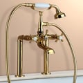 Modern Stylish Deck Mounted  Bathroom Sink Faucet in Brass 