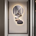 31.5" LED Acrylic Modern Abstract Stone Corridor Wall Art Decor Living Room Bedroom