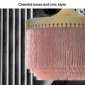 LAGOM Bohemen Kwastje Hanglamp, Fringe Kroonluchter Plafondlamp Handgemaakt, Boho Light Armatuur Katoen Franjes Plafondlamp 40 cm Brede Kleur Bruin LAGOM Bohemen Kwastje Hanglamp, Fringe Kroonluchter Plafondlamp Handgemaakt, Boho Light Armatuur Katoen Franjes Plafondlamp 40 cm Brede Kleur Bruin