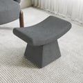 Boucle Curve Ottoman Unique Footstool