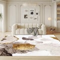 5'x 8' Art Deco Area Rug with Abstract Pattern Decorative Carpet
