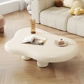 39" Irregular Cloud-Shaped Abstract Coffee Table