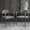 Otrast Series Set of 6 Modern Dining Chairs Upholstered in Gray