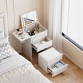 Mini Smart Makeup Vanity Set with with Mirror & Lights