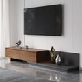 Fero Walnut Extendable TV Stand with 2 Drawers(47"-79")