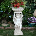 22.4" Resin Angel Garden Decor Statue Inoor Outdoor Planter Birdbath Sculpture Ornament
