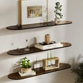 3-Tier Acrylic Wall Mounted Storage Racks Floating Shelves