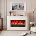 47" Freestanding 1500W Electric Fireplace 5 Gear Adjustable 3D LED Flame Effect