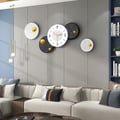 20.5" Modern 3D Round Black & White Wall Clock