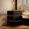 Lumio 3-Drawer LED Smart Nightstand with Light