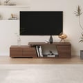 Minimalistická TV skříňka Fero z ořechu, 120 — 180 cm