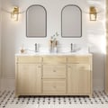 1550mm Freestanding Bathroom Vanity Set with Sintered Stone Top