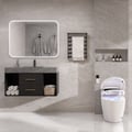 900mm Floating Bathroom Vanity & Automatic Toilet One-Piece Smart Toilet Wall Outlet