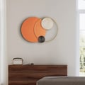 Modern Big Metal Geometric Circles Wall Decor Unique Home Living Room Hanging Wall Art 