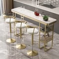 Modern adjustable bar stool with swivel and upholstered in white velvet