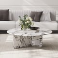 39" Round Marble Coffee Table
