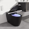 Hynova AX5 Automatic Smart Bidet Toilet with Multi-Function Black 1.28-1.36 GPF