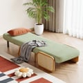 28" Linen Sleeper Sofa with Tray 2-Seater
