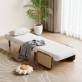 28" Velvet Sleeper Sofa with Tray 2-Seater