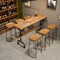 1300mm Industrial Rectangular plywoodBar Table