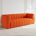 2230mm Modern Velvet Upholstered Sofa 3-Seater Sofa Luxury Sofa Solid Wood Frame