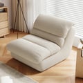 Chenille Armless Upholstered Accent Chair