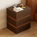 Lumio 3-Drawer LED Smart White Nightstand with Light