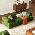 Nimbus 2110mm 2-Seater Channel Chenille Velvet Loveseats Sofa