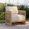 Natural Teak Rope Woven Outdoor Chair